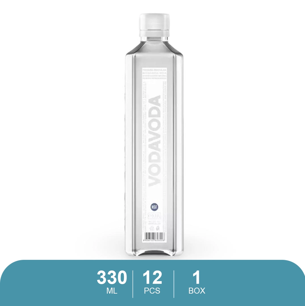 Vodavoda Premium Natural Mineral Water, 12 x 330ml, Glass Bottles