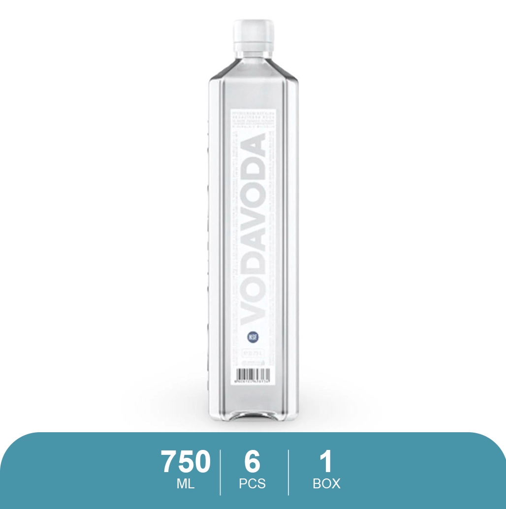 Vodavoda Premium Natural Mineral Water, 6 x 750ml, Glass Bottles